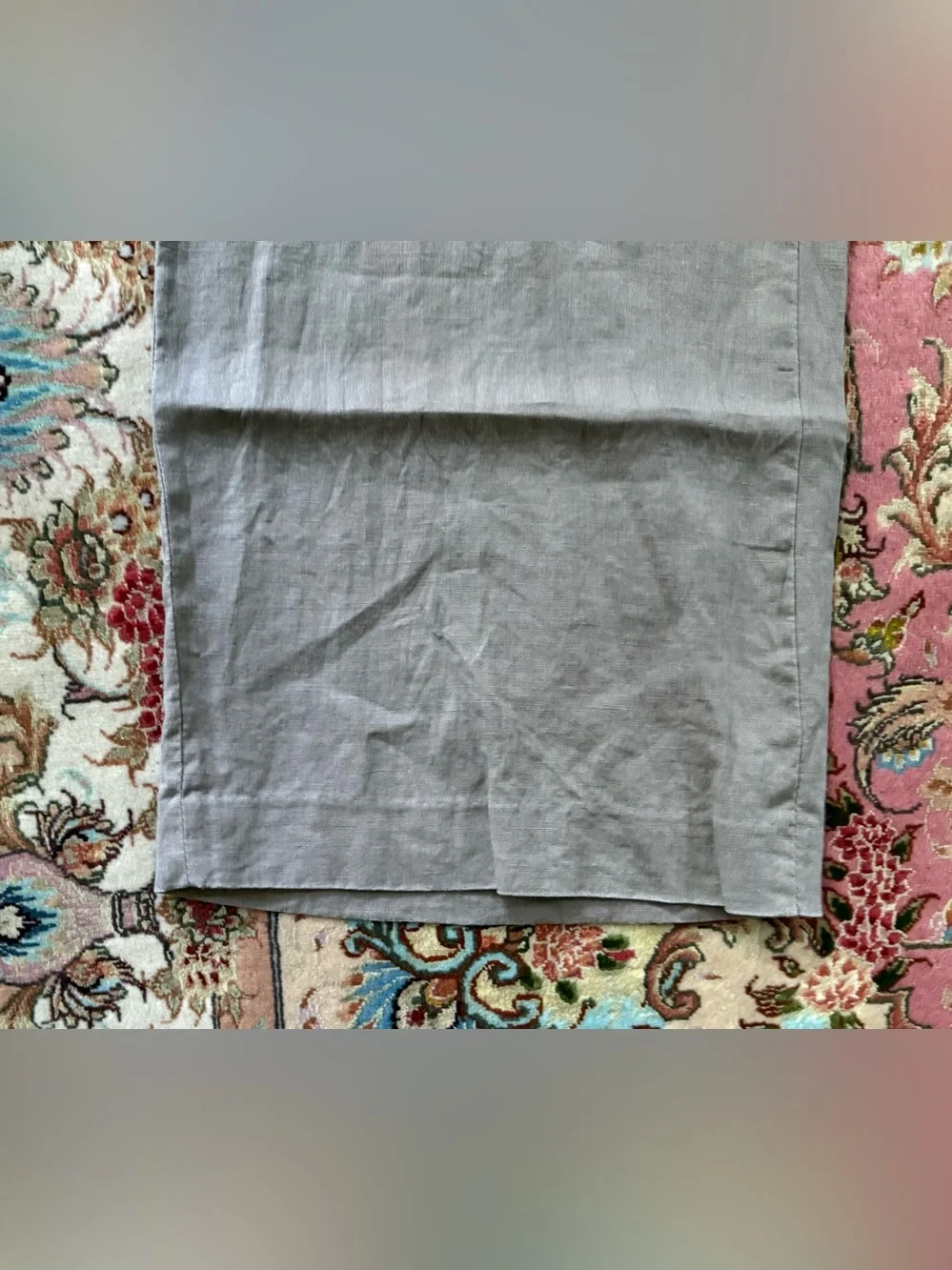 Woman H&M washed linen pants,size 10, taupe color